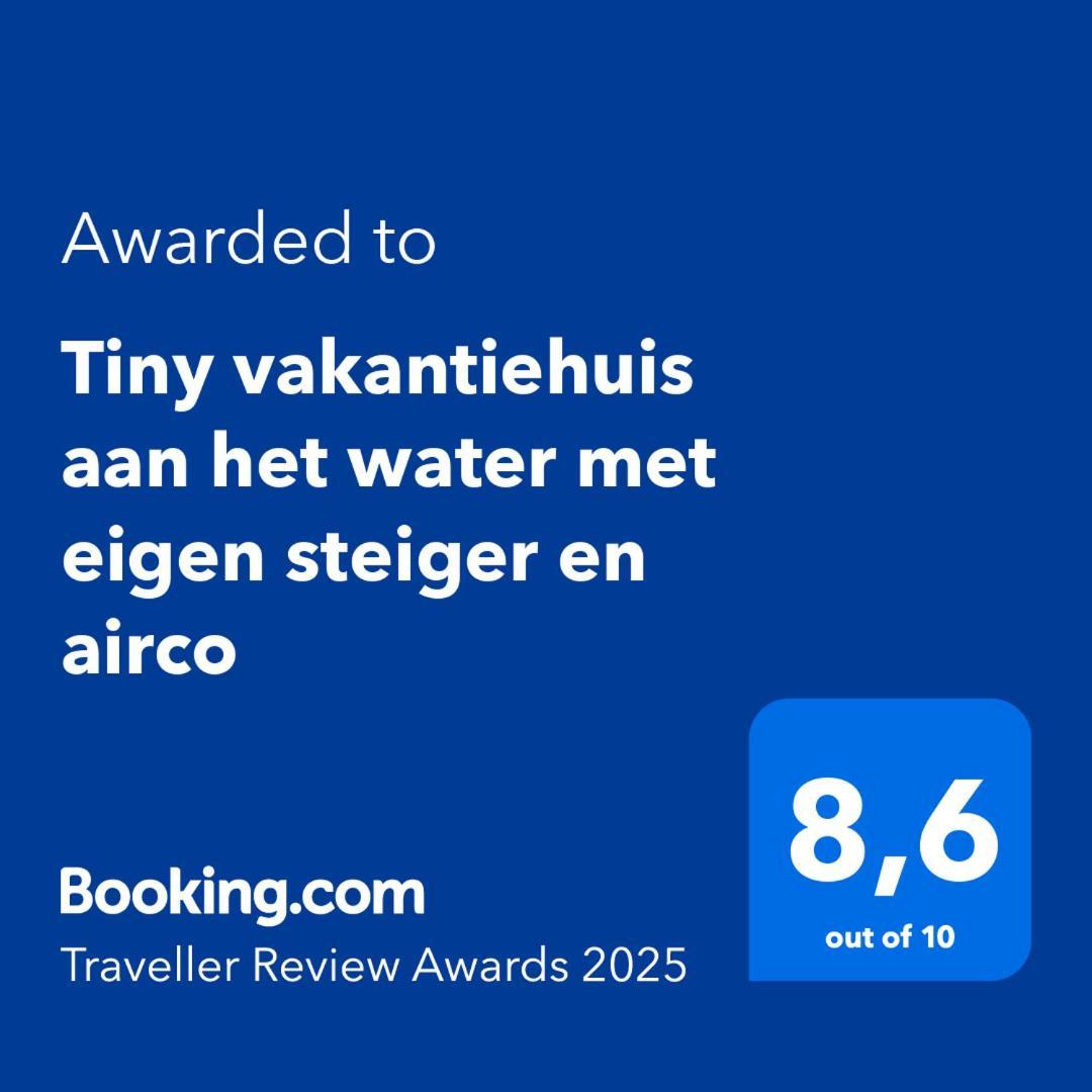 Tiny Vakantiehuis Aan Het Water Met Eigen Steiger En Airco Kampen Exterior foto